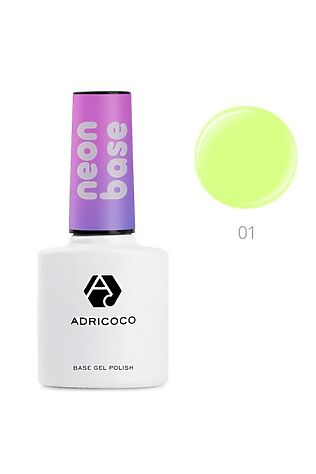 KRISTALLER ADRICOCO База для гель-лака / Neon base №01, спелый ананас, 8 мл #1109588