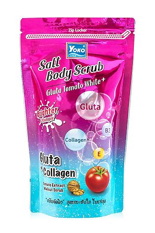 KRISTALLER Siam Yoko Солевой скраб для тела c глутатионом и томатом / Salt Body Scrub Gluta Tomato White, 350 г #1109667