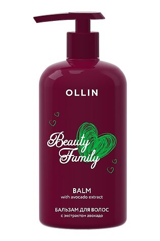 KRISTALLER Ollin Бальзам для волос с экстрактом авокадо / Beauty Family, 500 мл #1109675