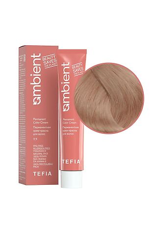 KRISTALLER TEFIA  Ambient 9.37 Перманентная крем-краска для волос / Очень светлый блондин золотисто-фиолетовый, 60 мл #1109729