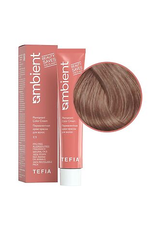 KRISTALLER TEFIA  Ambient 9.16 Перманентная крем-краска для волос / Очень светлый блондин пепельно-махагоновый, 60 мл #1109737