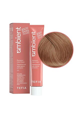 KRISTALLER TEFIA  Ambient 8.3 Перманентная крем-краска для волос / Светлый блондин золотистый, 60 мл #1109759