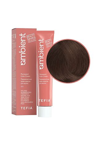 KRISTALLER TEFIA  Ambient 7.8 Перманентная крем-краска для волос / Блондин коричневый, 60 мл #1109764
