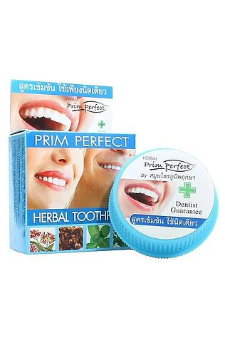 KRISTALLER Prim Perfect Зубная паста отбеливающая травяная / Herbal Toothpaste, 25 г #1109854