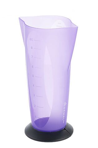 KRISTALLER Dewal Мерный стакан прорезиненный с 2 носиками T-004lavender, 250 мл #1109910