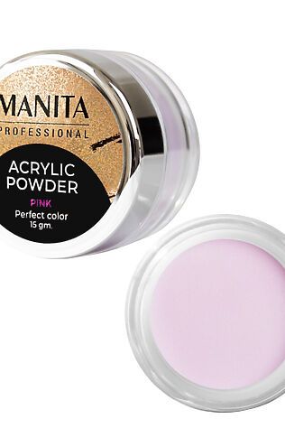 KRISTALLER Manita Professional Акриловая пудра мелкодисперсная «Pink», 15 г #1109946