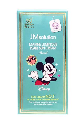 KRISTALLER Jmsolution Увлажняющий солнцезащитный крем с жемчугом / Marine Luminous Pearl Sun Cream Pearl SPF50+/PA++++ Disney Mickey, 50 мл #1109971