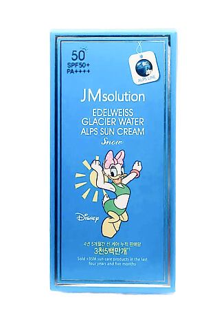 KRISTALLER Jmsolution Охлаждающий солнцезащитный крем / Edelweiss Glacier Water Alps Moist Suncream Snow SPF50+/PA++++ Disney Daisy Duck, 50 мл #1109972