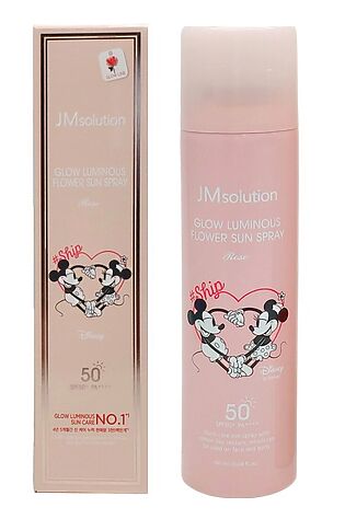 KRISTALLER Jmsolution Увлажняющий солнцезащитный спрей с экстрактом розы / Glow Luminous Flower Sun Spray Rose Disney Ship, 180 мл #1109973