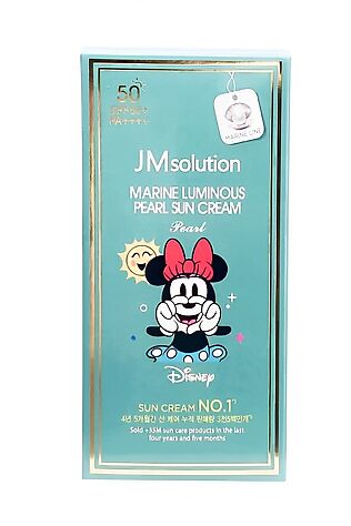 KRISTALLER Jmsolution Увлажняющий солнцезащитный крем с жемчугом / Marine Luminous Pearl Sun Cream Pearl SPF50+/PA++++ Disney Minnie, 50 мл #1109974