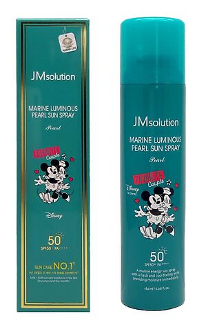 KRISTALLER Jmsolution Солнцезащитный спрей с экстрактом жемчуга / Marine Luminous Pearl Sun Spray Disney Couple Favorite SPF50+ PA+++, 180 мл #1109979