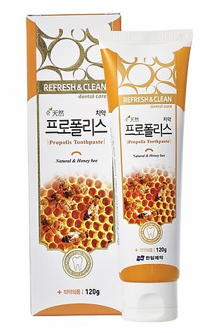 KRISTALLER Hanil Зубная паста c прополисом / Refresh & Clean Dental Clean Propolis toothpaste, 120 г #1110002