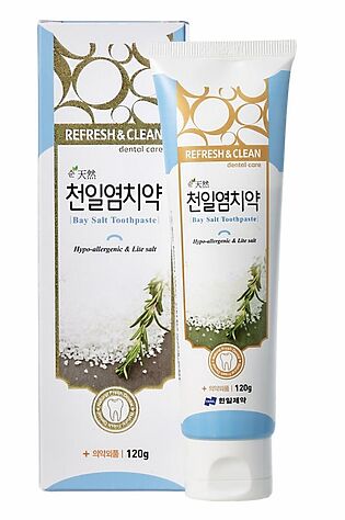 KRISTALLER Hanil Зубная паста с морской солью / Refresh & Clean Dental Clean Bay Salt toothpaste, 120 г #1110003
