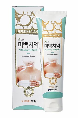 KRISTALLER Hanil Зубная паста отбеливающая / Refresh & Clean Dental Clean Whitening toothpaste, 120 г #1110007