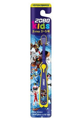 KRISTALLER Dental Clinic 2080 Детская зубная щетка (3-5 лет) / Kids Toothbrush Stage 2 (Mini Commando) Tobot 1 шт. #1110027