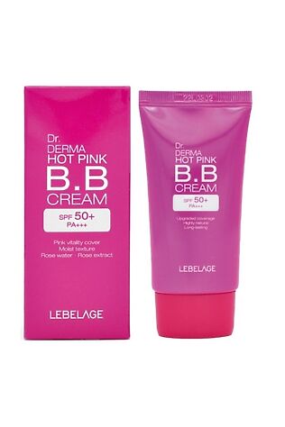 KRISTALLER Lebelage BB-крем увлажняющий с экстрактом розы / Dr. Derma Hot Pink BB Cream Spf 50+ Pa+++, 30 мл #1110047