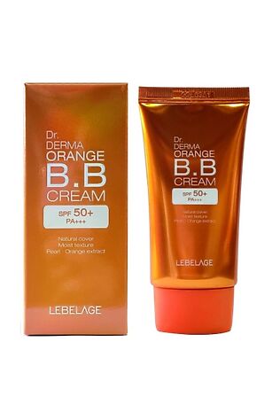 KRISTALLER Lebelage BB-крем увлажняющий с экстрактом апельсина / Dr. Derma Orange B.B Cream Spf 50+ Pa+++, 30 мл #1110049