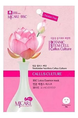 KRISTALLER MIJIN Маска тканевая с экстрактом лотоса / MJ Care BSC Lotus Essence Mask, 25 г #1110066