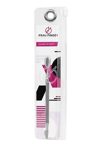 KRISTALLER Frau Finger Пушер для маникюра двусторонний / Classic FP-311DP, матовый, 12 см #1110147