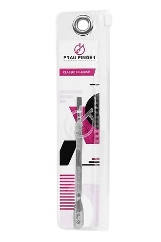 KRISTALLER Frau Finger Пушер для маникюра двусторонний / Classic FP-306SP, глянцевый, 12 см #1110153