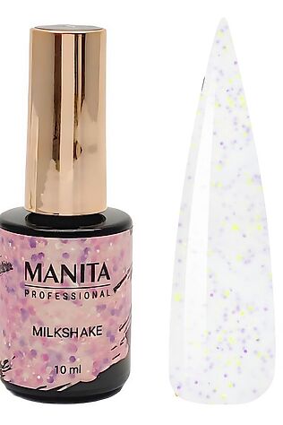 KRISTALLER Manita Professional Гель-лак для ногтей / Milkshake №01, 10 мл #1110185