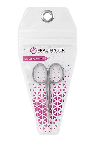 KRISTALLER Frau Finger Ножницы маникюрные для кутикулы изогнутые / Classic FS-112SP, глянцевые, ручная заточка, 9 см #1110190