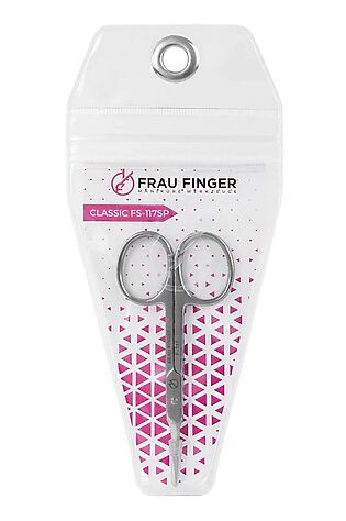 KRISTALLER Frau Finger Ножницы маникюрные для кутикулы прямые / Classic FS-117SP, глянцевые, ручная заточка, 10 см #1110191