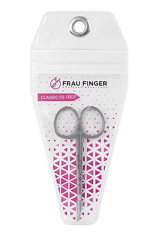 KRISTALLER Frau Finger Ножницы маникюрные для кутикулы изогнутые / Classic FS-131DP, матовые, ручная заточка, 10 см #1110192