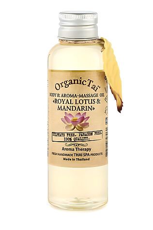 KRISTALLER OrganicTai Масло для тела и аромамассажа «Королевский лотос и мандарин», 120 мл #1110200