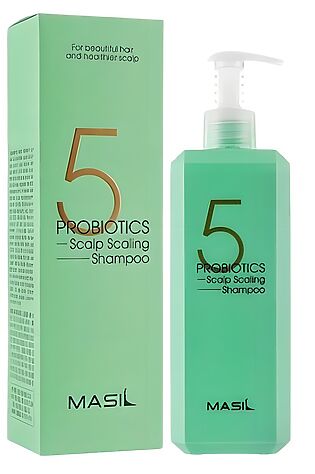 KRISTALLER Masil Шампунь для волос глубокоочищающий с пробиотиками / 5 Probiotics Scalp Scaling Shampoo, 500 мл #1110239