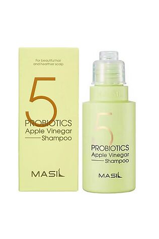 KRISTALLER Masil Шампунь для волос от перхоти с яблочным уксусом / 5 Probiotics Apple Vinegar Shampoo, 50 мл #1110245