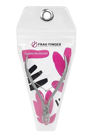 KRISTALLER Frau Finger Кусачки маникюрные для кутикулы / Classic FN-202/4DP, двойная пружина, ручная заточка, 4 мм #1110261