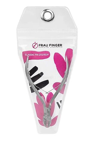 KRISTALLER Frau Finger Кусачки маникюрные для кутикулы / Classic FN-202/8DP, двойная пружина, ручная заточка, 7 мм #1110266