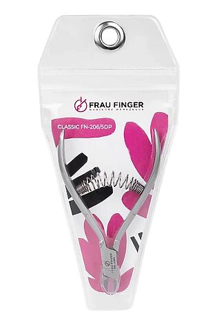 KRISTALLER Frau Finger Кусачки маникюрные для кутикулы / Classic FN-206/5DP, спиральная пружина, ручная заточка, 5 мм #1110275