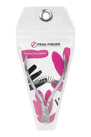 KRISTALLER Frau Finger Кусачки маникюрные для кутикулы / Classic FN-206/5SP, спиральная пружина, ручная заточка, 5 мм #1110276