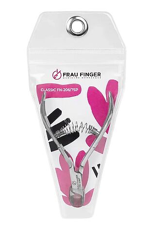KRISTALLER Frau Finger Кусачки маникюрные для кутикулы / Classic FN-206/7SP, спиральная пружина, ручная заточка, 7 мм #1110277