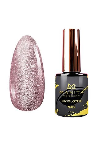 KRISTALLER Manita Professional Гель-лак для ногтей с эффектом кошачьего глаза / Crystal Cat Eye №05, 10 мл #1110327