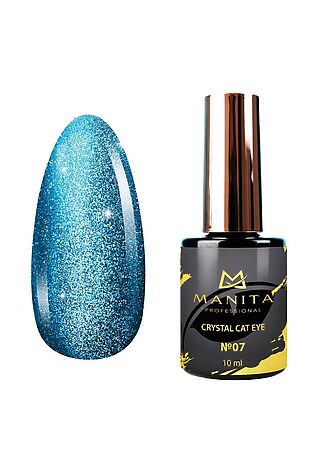 KRISTALLER Manita Professional Гель-лак для ногтей с эффектом кошачьего глаза / Crystal Cat Eye №7, 10 мл #1110329