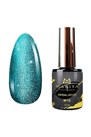 KRISTALLER Manita Professional Гель-лак для ногтей с эффектом кошачьего глаза / Crystal Cat Eye №10, 10 мл #1110331