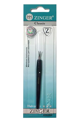 KRISTALLER Zinger Триммер для удаления кутикулы / Classic SLC-703-B black logo#2, 89 мм #1110390