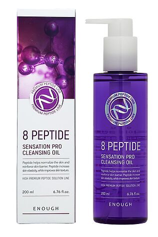 KRISTALLER Enough Гидрофильное масло для умывания с пептидами / 8 Peptied Sensation Pro Cleansing Oil, 200 мл #1110424