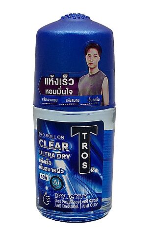KRISTALLER Tros Роликовый дезодорант для мужчин с освежающим ароматом / Clear Ultra Dry Deo Roll On, 45 мл #1110487