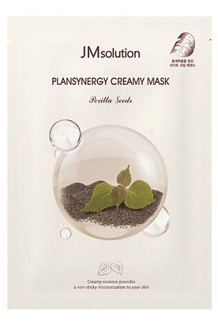 KRISTALLER Jmsolution Тканевая маска для сияния кожи с семенами периллы / Plansynergy Creamy Mask Perilla Seeds, 30 мл #1110500