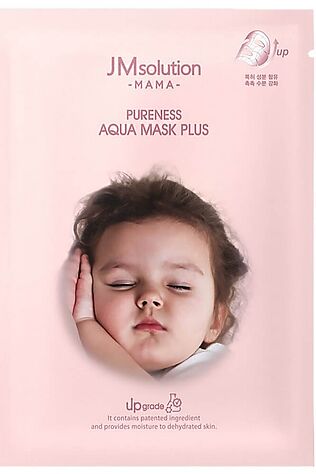 KRISTALLER Jmsolution Маска тканевая для лица гипоаллергенная увлажняющая / Mama Pureness Aqua Mask Plus, 30 мл #1110505