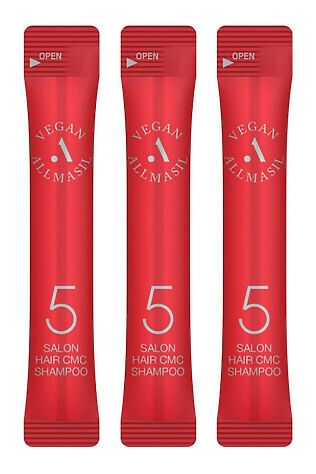 KRISTALLER AllMasil Шампунь для волос восстанавливающий с аминокислотами / 5 Salon Hair CMC Shampoo Stick Pouch, 20 шт. х 8 мл #1110529