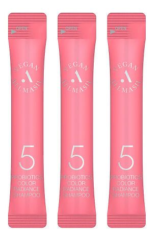 KRISTALLER AllMasil Шампунь для окрашенных волос с пробиотиками защита цвета / 5 Probiotics Color Radiance Shampoo Stick Pouch, 20 шт. х 8 мл #1110538