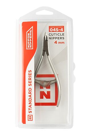 KRISTALLER Nippon Nippers Кусачки маникюрные для кутикулы / Standard NN_NS-04S-4, спиральная пружина, ручная заточка, 4 мм #1110583