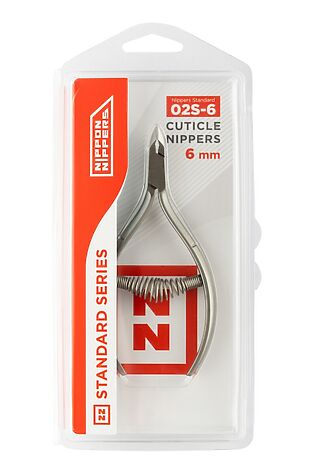 KRISTALLER Nippon Nippers Кусачки маникюрные для кутикулы / Standard NN_NS-02S-6, спиральная пружина, ручная заточка, 6 мм #1110588
