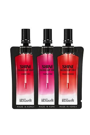 KRISTALLER Beausta Набор стойких тинтов для губ / Shine Gloss Lip Tint, 3 шт. #1110628