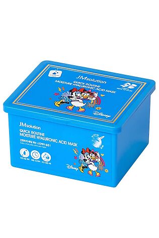 KRISTALLER JMsolution Набор увлажняющих тканевых масок для лица / Disney Quick Routine Moisture Hyaluronic Acid Mask, 350 мл #1110655